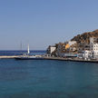 Yacht mooorings in Кarpathos harbor