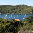 Yacht moorings in Polac Bay