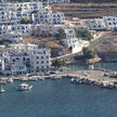 Yacht mooring in Aigiali Harbor