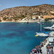 Yacht moorings in Mersini harbor