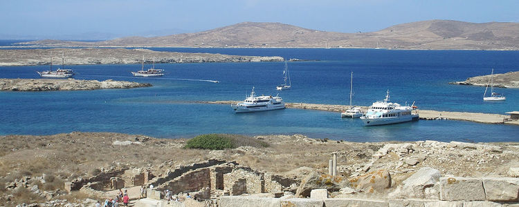 Yachts at Dilos Pier