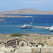 Yacht anchorages off Delos Island