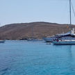 Yacht anchorage in the south bay of Rinia Island