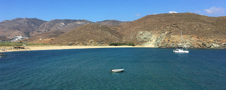 Yacht anchorage in Kolympithra Bay