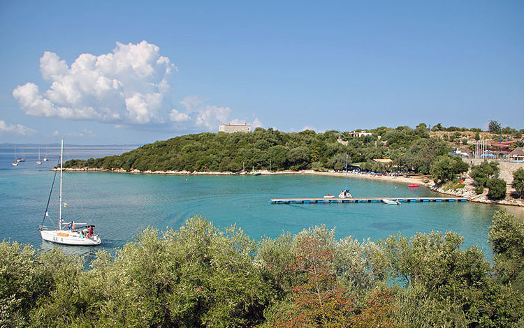 Yacht anchorage in Monastery Bay