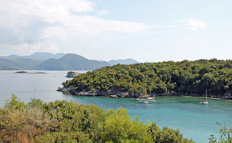 Yacht anchorage in West Sand Bar Bay.