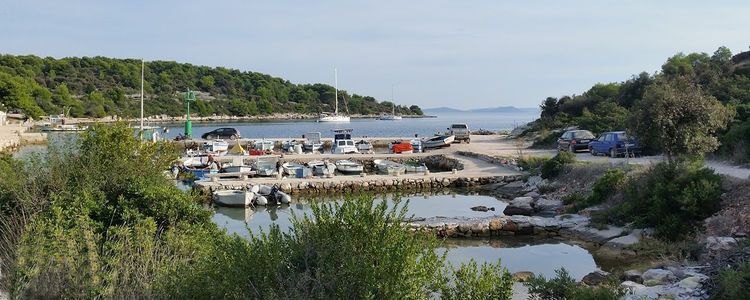 Yacht anchorage in Sveti Nikola Bay