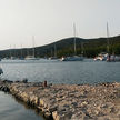 Yacht moorings in Soline Bay