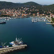 Yacht moorings in Kuklica harbor