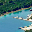 Yacht moorings in Brsanj Bay