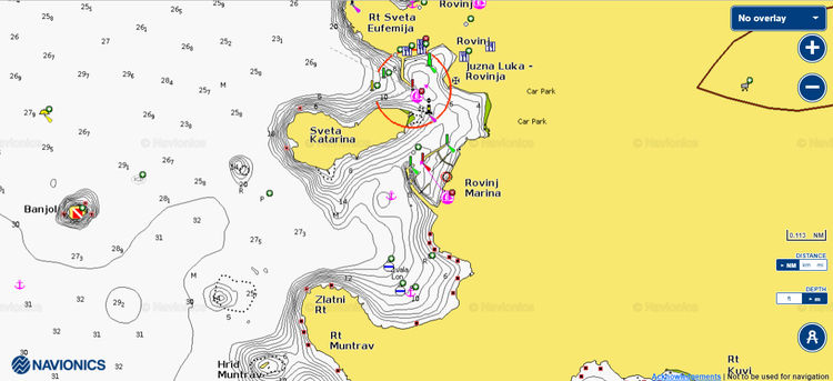 Yacht mooring on buoys in Lon Bay