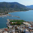 Yacht moorings in the Port of Salamina