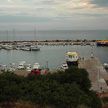 Yacht mooring in Agkistri fishport