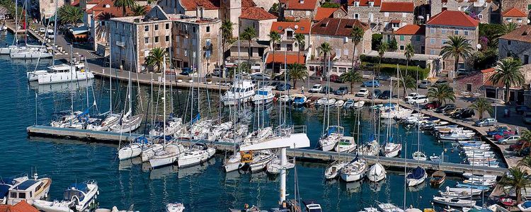 Yacht ACI Marina Milna. Brac Island. Croatia.