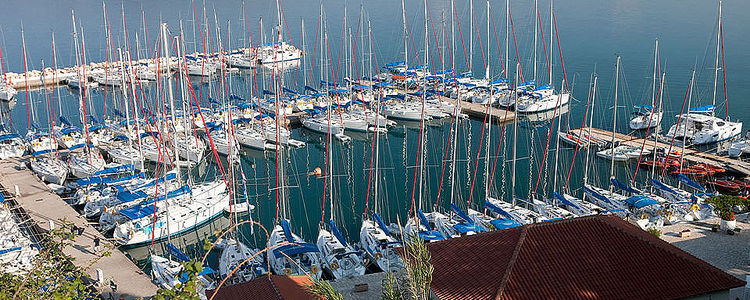 Yachts in the Vounaki Marina