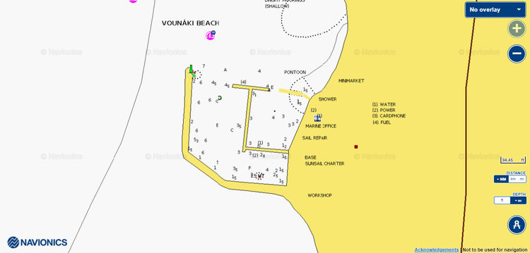 To open Navionics chart of Yacht Marina Vounaki. Ionian Sea. Greece