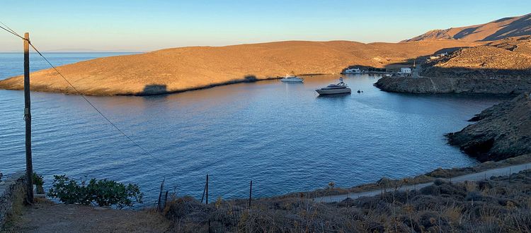 Yachts anchorage in SAgia Irini Bay