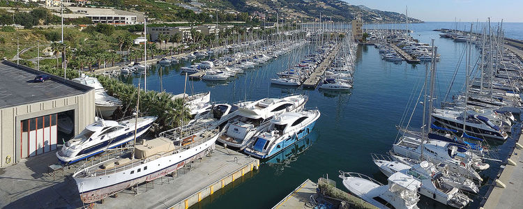 Yacht Marina degli Aregai. Liguria. Italy.