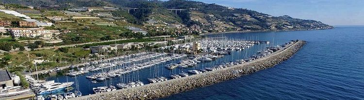 Yacht Marina degli Aregai. Liguria. Italy.