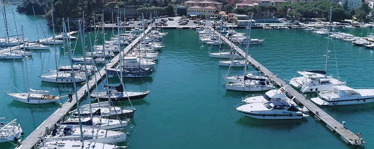 Fezzano yacht marina. La Spezia Bay.