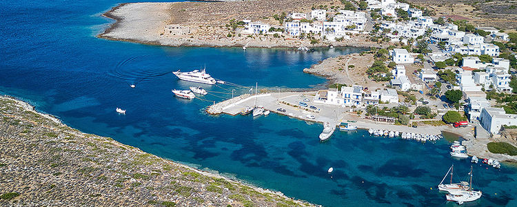 Yacht moorings in St. Nicholas Bay