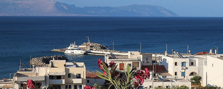 Yacht moorings in the Fishport of Agia Pelagia