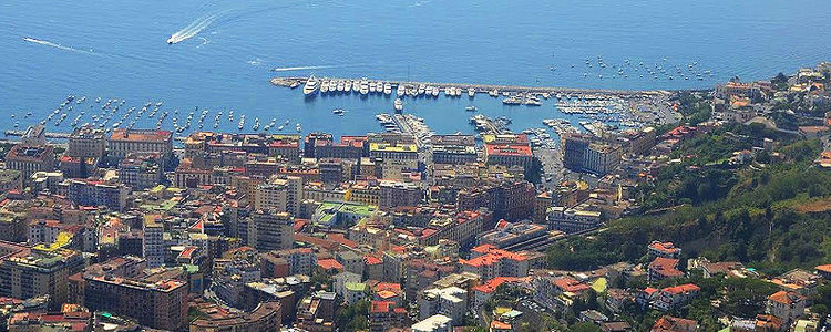 Yacht mooring in Mergellina harbor