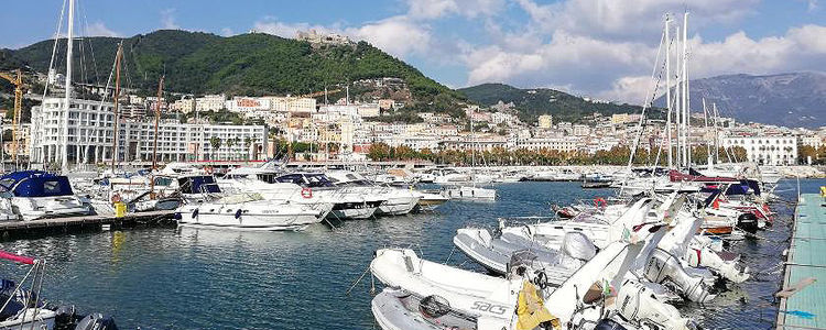 Yacht moorings in Porto Turistico Salerno