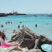 Yacht mooring in Azzurra Bay on Favignana Island