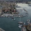 Yacht moorings in Trapani harbor