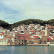 Yacht moorings at the waterfront in Pucisca