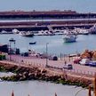 Yacht moorings in Gela harbor