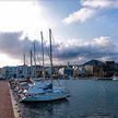 Yacht mooring in Pantelleria harbor