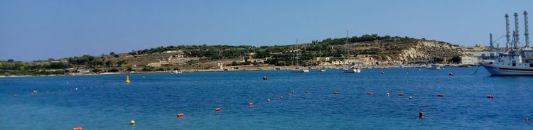 Yacht anchorage in Marsaxlokk Bay