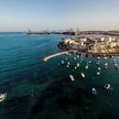 Yacht anchorage in St. George Bay