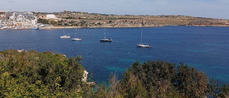 Yacht anchorages in St Paul Bay