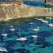 Yacht anchorages in Gnejna Bay