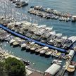 Yacht mooring at Faro piers