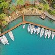 Yacht moorings in Sarsala Bay