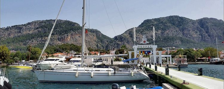 Yachts in Skopea Marina