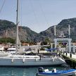 Yacht mooring in Skopea marina