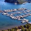 Yacht mooring in Marinturk Göcek