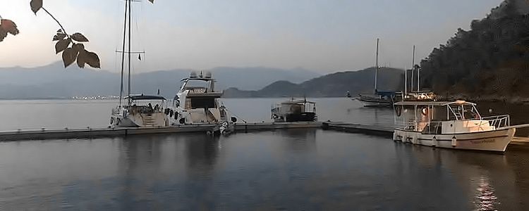 Yachts in Pinaralti Bay