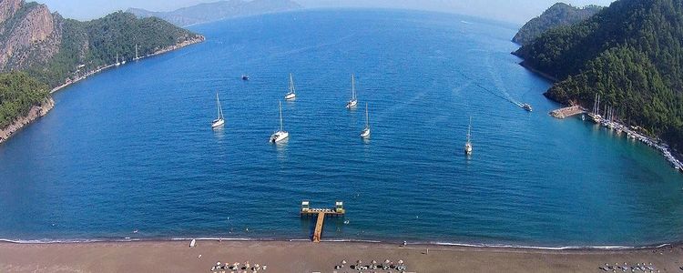 Yacht anchorages in Ekincik Bay