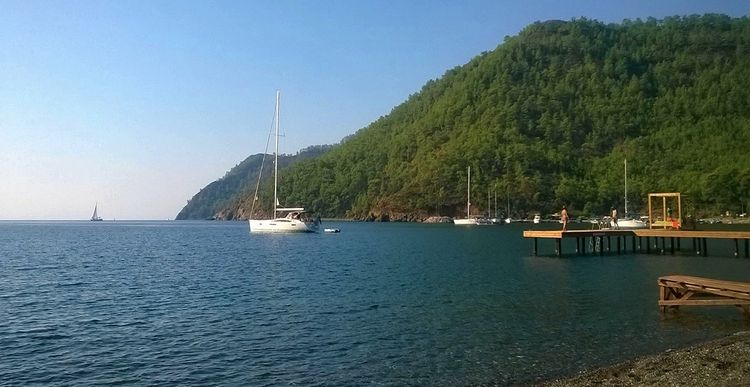 Yacht anchorage on the north of Ekincik Bay