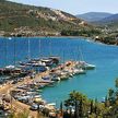 Yacht mooring in Torba fishport