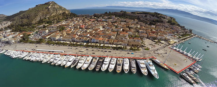 Yacht mooring at Naplio Waterfront