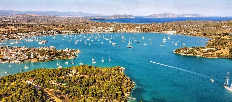 Yacht anchorage in Porto Cheli Bay