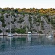 Yacht anchorage in Borovica Bay