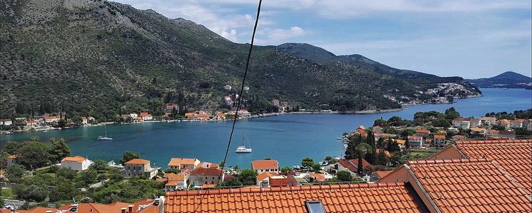 Yacht anchorage in Zaton Bay